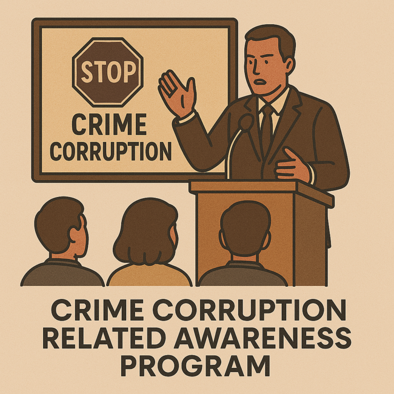 Crime corruption related awareness program